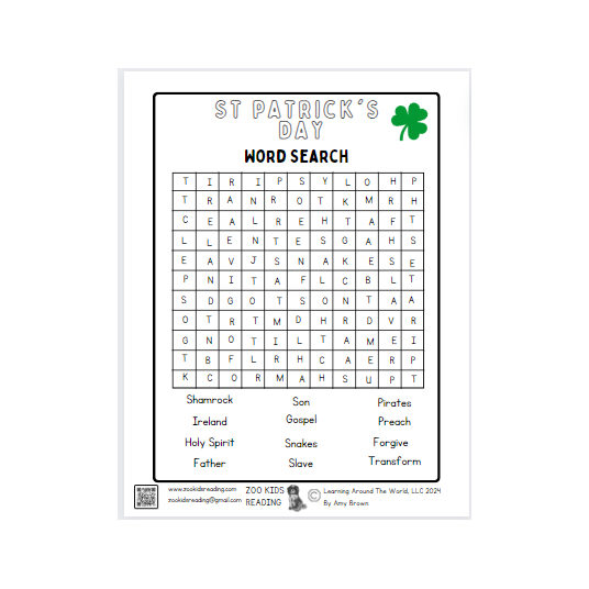 St. Patrick's Day Word Search