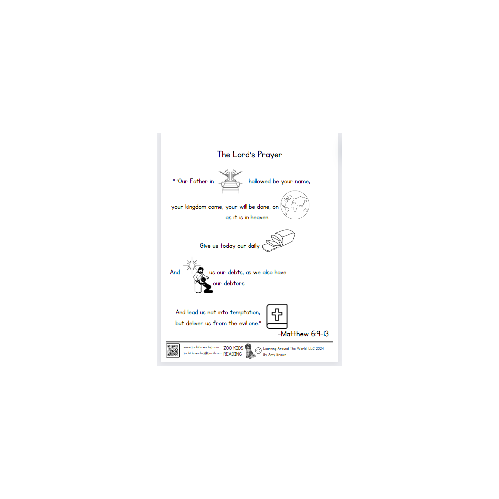 The Lord's Prayer Printout