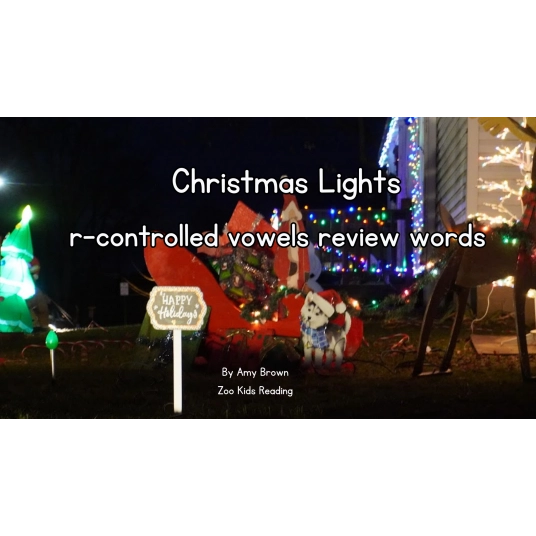 Christmas Lights: r-controlled vowels review words eBook