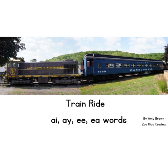 Train Ride: AI, AY, EE, EA Words Basic eBook