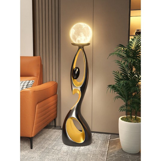 Home Art Decor,Light Luxury, Creative Living Room, TV Cabinet, Floor Decorative, Resin Abstract Sculpture, Housewarming Gift