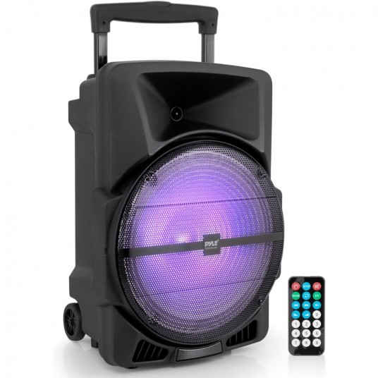 Wireless Portable PA Speaker System -1200W High Powered Bluetooth Compatible Indoor&Outdoor DJ Sound Stereo Loudspeaker