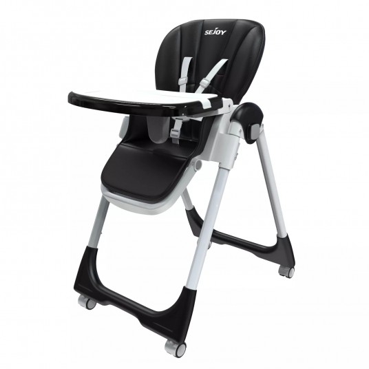 SEJOY Baby High Chair Infants Folding Convertible Removable Tray Adjustable Seat