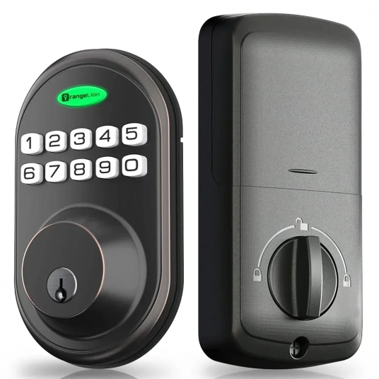 EUUKAIHG Keyless Entry Door Lock, One-Touch Lock/Unlock, Deadbolt Lock with Keypad and Key, Auto Lock for Door
