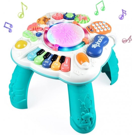 Baby & Toddler Toys - Baby Activity Learning Musical Table Toys for 6 Months- 3 Year Old - Safe,Sturdy and Fun,Boys Girls Gifts