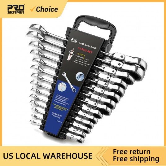 Flex Head Ratcheting Wrench Set SAE1/4