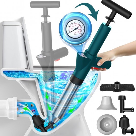 Toilet Unclogging Tool Perfect tool Unclogging Drains All-purpose Poke Toilets, Kitchens, and Stainless Steel for Pipe Blockages