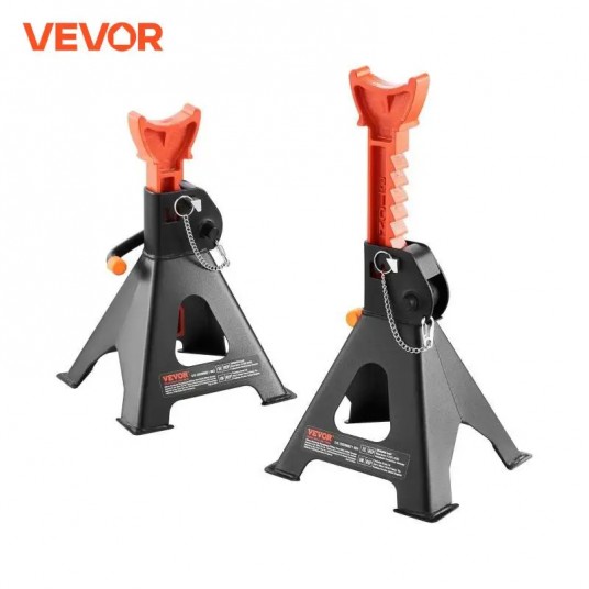 VEVOR Jack Stands 3/6 Ton Capacity Car Jack Stands Double Locking Adjustable Height for lifting SUV Pickup Truck Car and UTV ATV