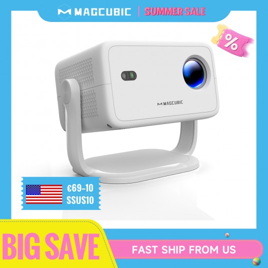 Magcubic 650ANSI L018 Projector 4K Native 1080P Auto Focus & Keystone Correction Android11 BT5.2 WIFI6 360° Portable Home Cinema