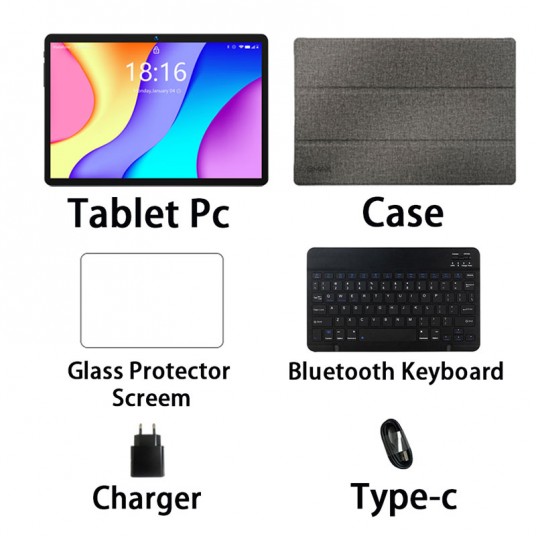 BMAX Android 14 MaxPad I9 PLUS 10.1 inch 1280*800 IPS HD Touchscreen 12GB(4GB RAM+8GB Expansion) 64GB ROM Rockchip RK3562 Tablet