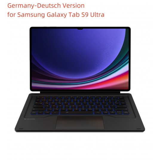 DEXNOR For Samsung Galaxy Tab S10 Ultra & S9 Ultra Tablet Keyboard Case Magnetic Detachable Book Cover Adjustable Stand Trackpad