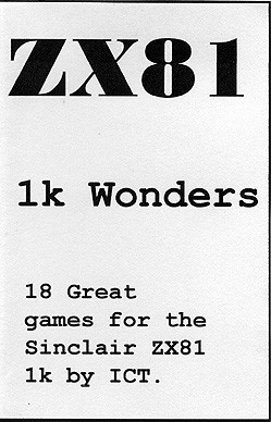 sinclair zx81 games